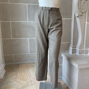 Escada New Wool Check Pants